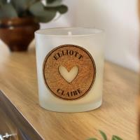 Personalised Heart Cork Label Jar Candle Extra Image 2 Preview